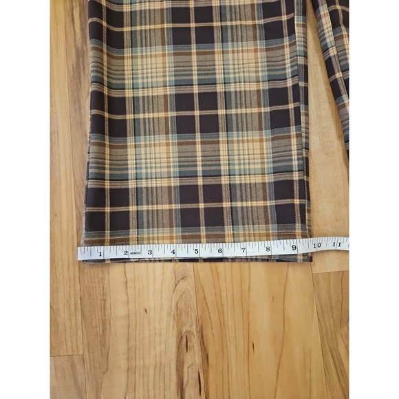 BP Women's High Waist Checkered Brown Plaid Trousers Size Small - Picture 13 of 13